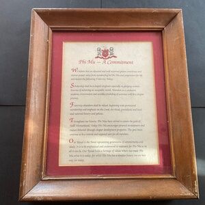 Phi Mu Matted Print - The Commitment. (Option to purchase Without the Frame)